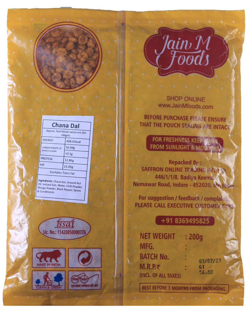 Buy JainM Foods Chana Dal, 200g Online