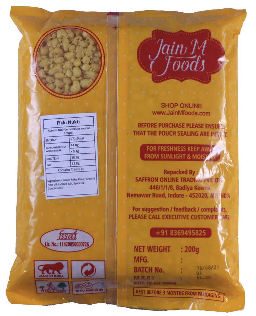 Buy JainM Foods Feeki Nukti/Bundi, 200g Online