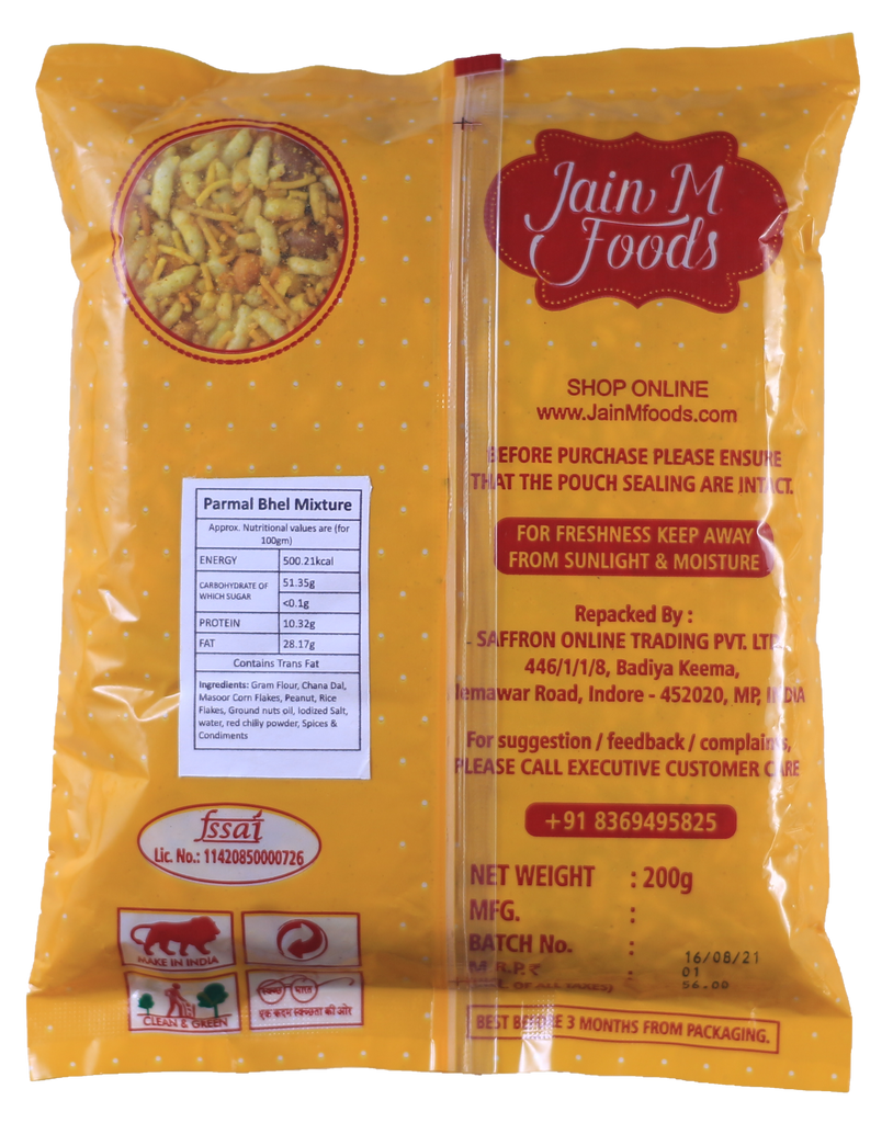 Buy JainM Foods Parmal Bhel Mixture/Sukha Bhel, 200g Online